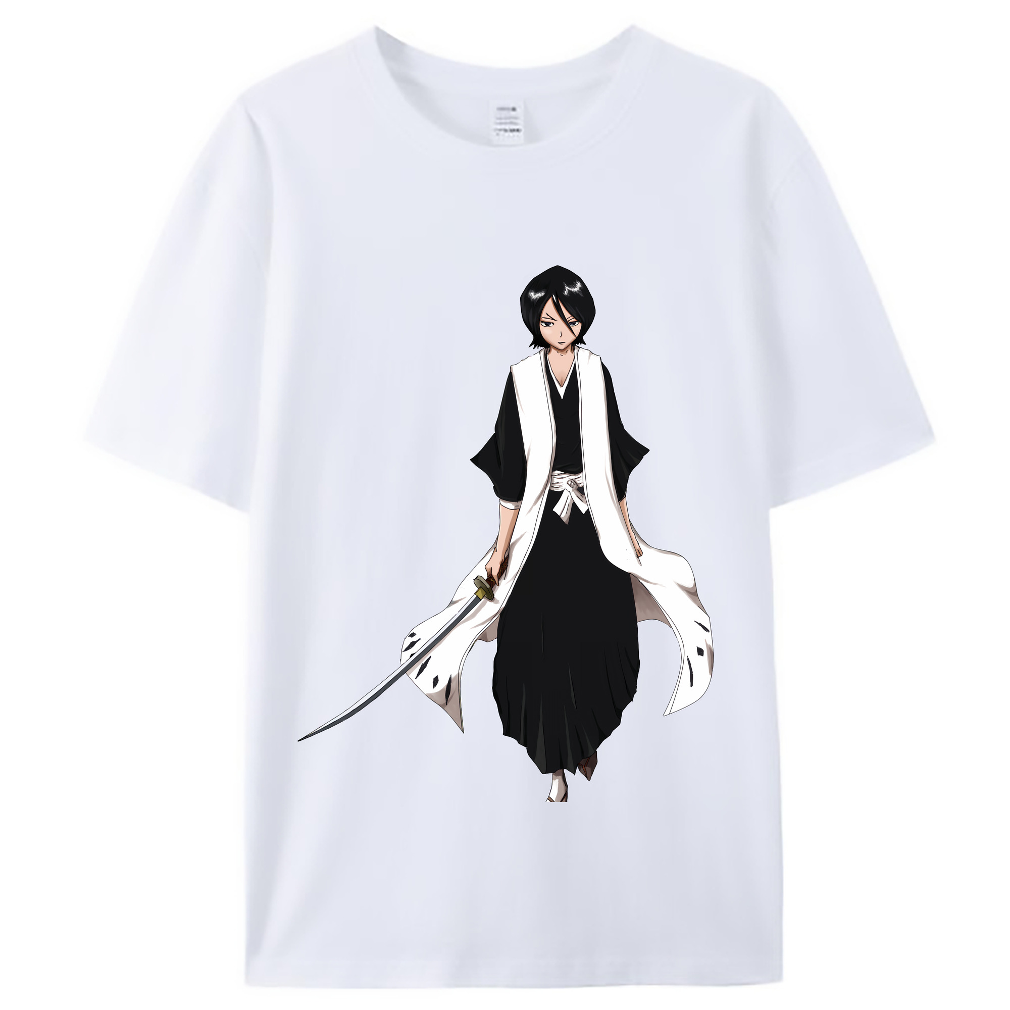 （画像用） ブリーチ 朽木ルキア BLEACH Kuchiki Rukia レディースカジュアルプリントTシャツ（綿100％）