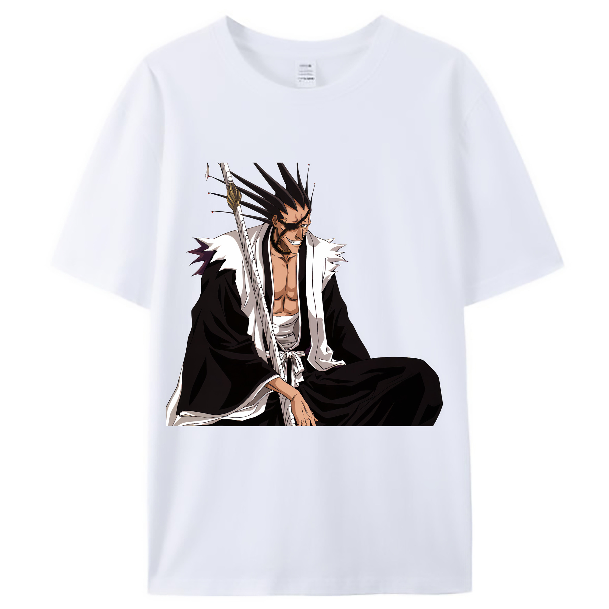 （画像用） ブリーチ ざらき けんぱち BLEACH Zaraki Kenpachi レディースカジュアルプリントTシャツ（綿100％）