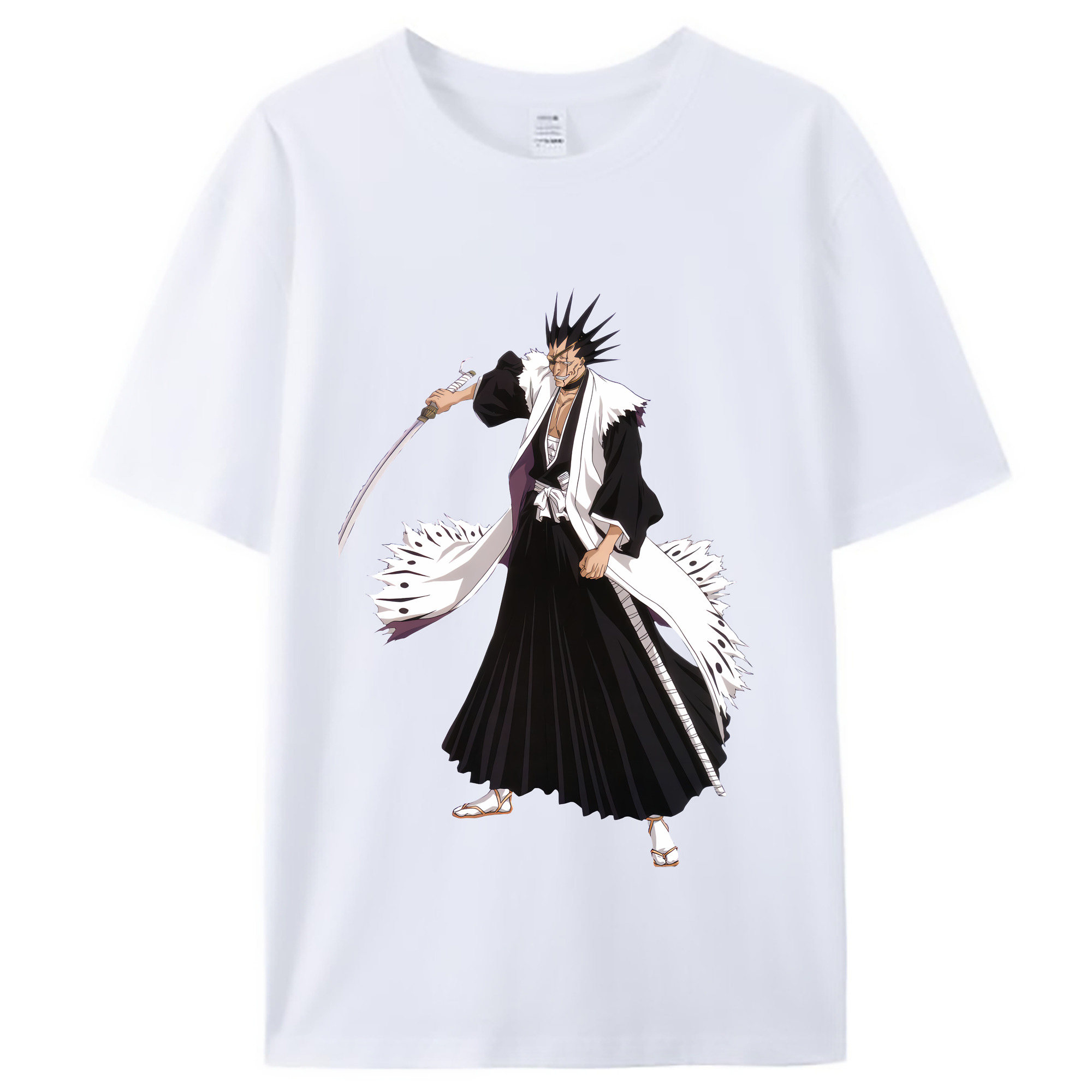 （画像用） ブリーチ ざらき けんぱち BLEACH Zaraki Kenpachi レディースカジュアルプリントTシャツ（綿100％）