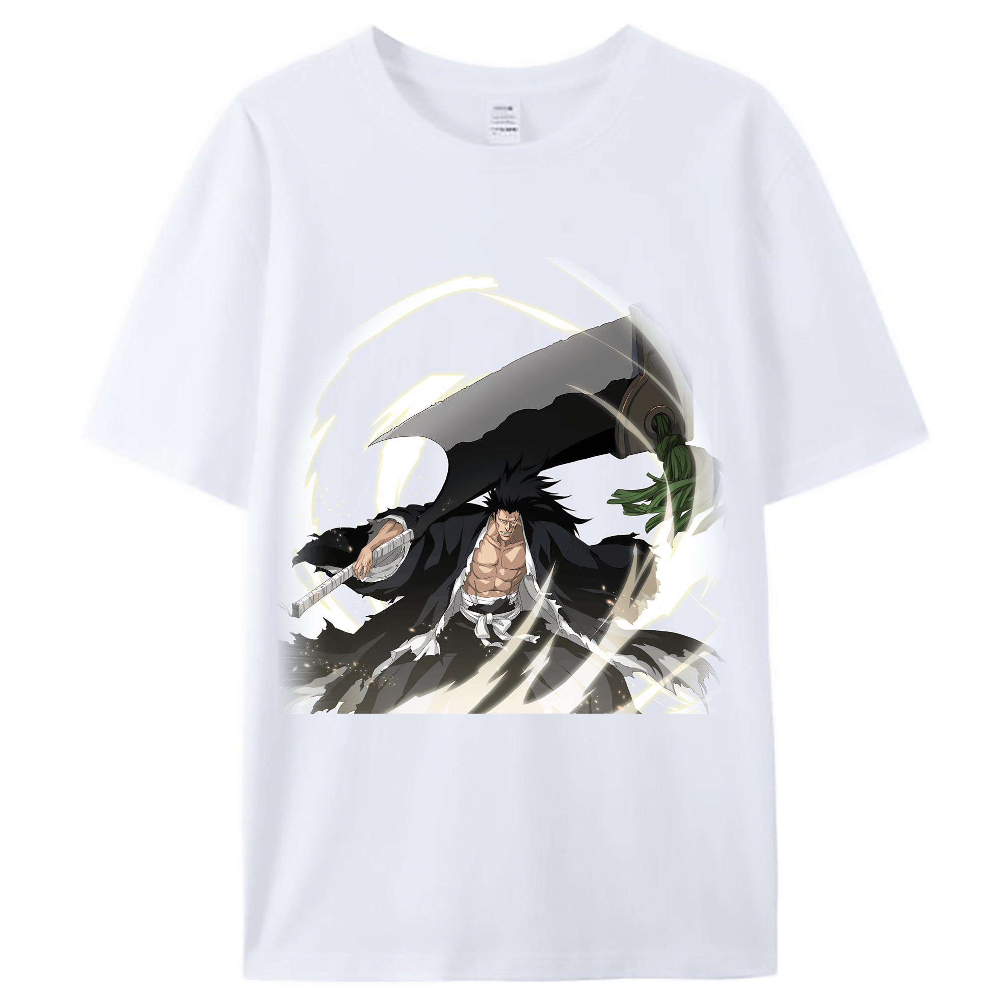 （画像用） ブリーチ ざらき けんぱち BLEACH Zaraki Kenpachi レディースカジュアルプリントTシャツ（綿100％）
