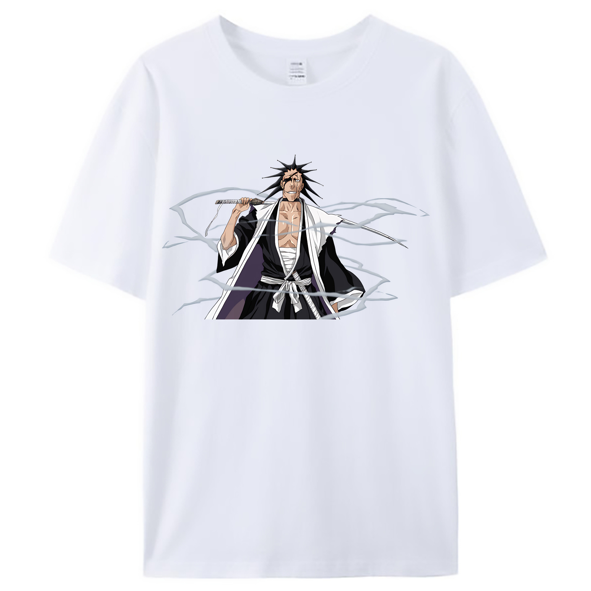 （画像用） ブリーチ ざらき けんぱち BLEACH Zaraki Kenpachi レディースカジュアルプリントTシャツ（綿100％）