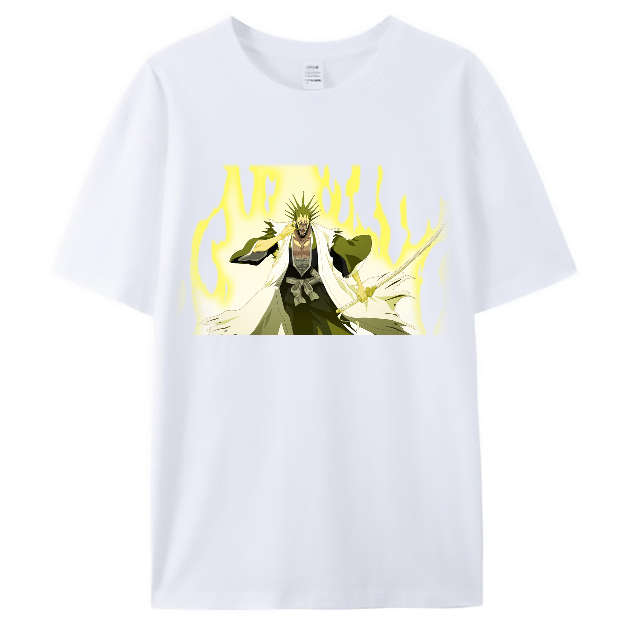（画像用） ブリーチ ざらき けんぱち BLEACH Zaraki Kenpachi レディースカジュアルプリントTシャツ（綿100％）