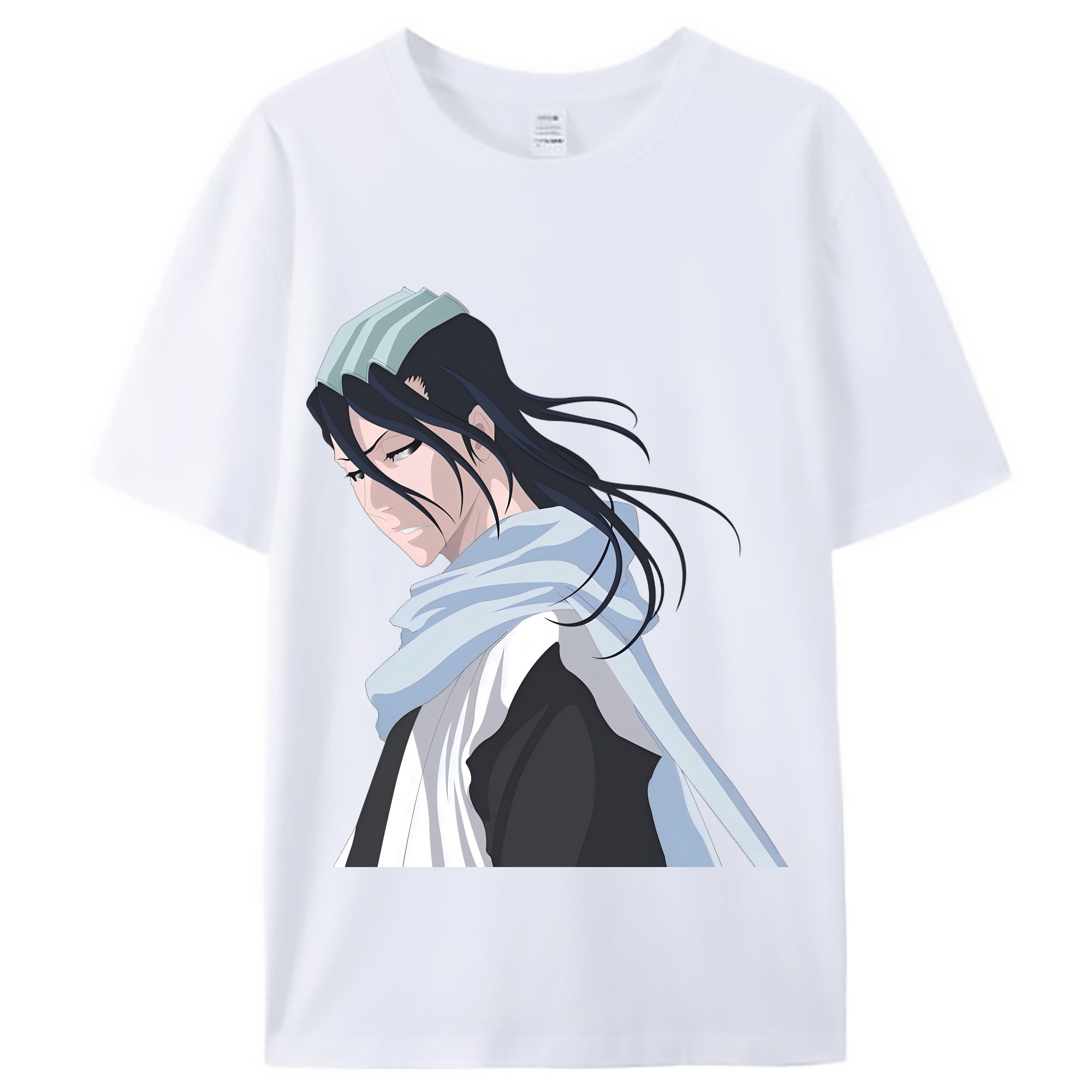 （画像用） ブリーチ くちき びゃくや BLEACH Kuchiki Byakuya レディースカジュアルプリントTシャツ（綿100％）