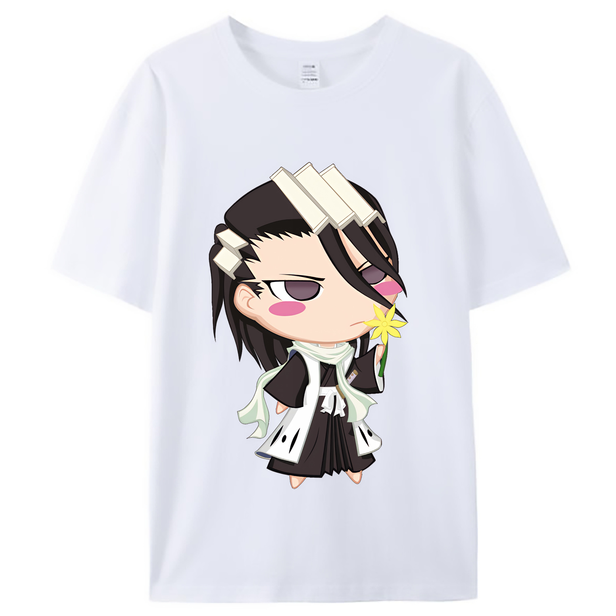 （画像用） ブリーチ くちき びゃくや BLEACH Kuchiki Byakuya レディースカジュアルプリントTシャツ（綿100％）