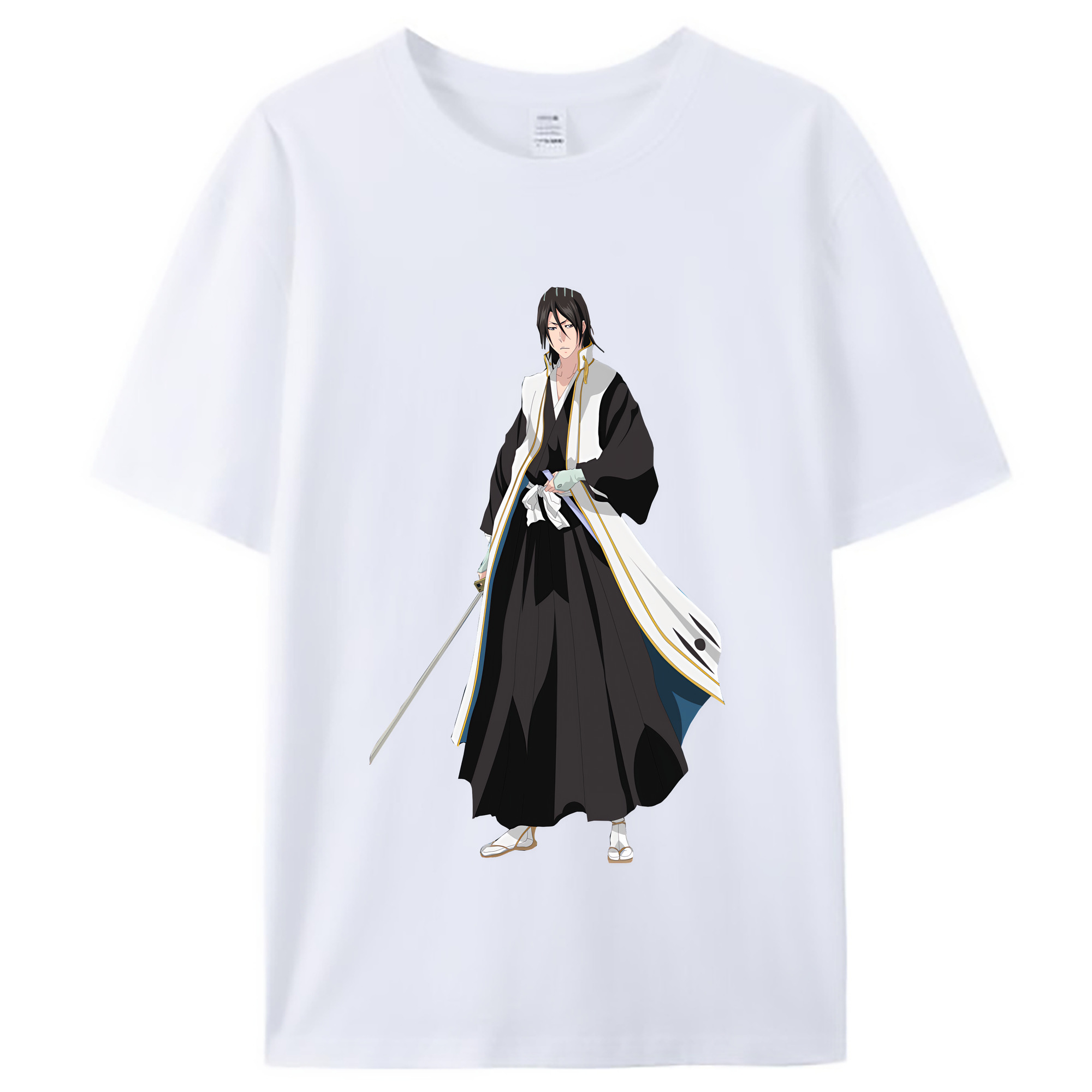 （画像用） ブリーチ くちき びゃくや BLEACH Kuchiki Byakuya レディースカジュアルプリントTシャツ（綿100％）