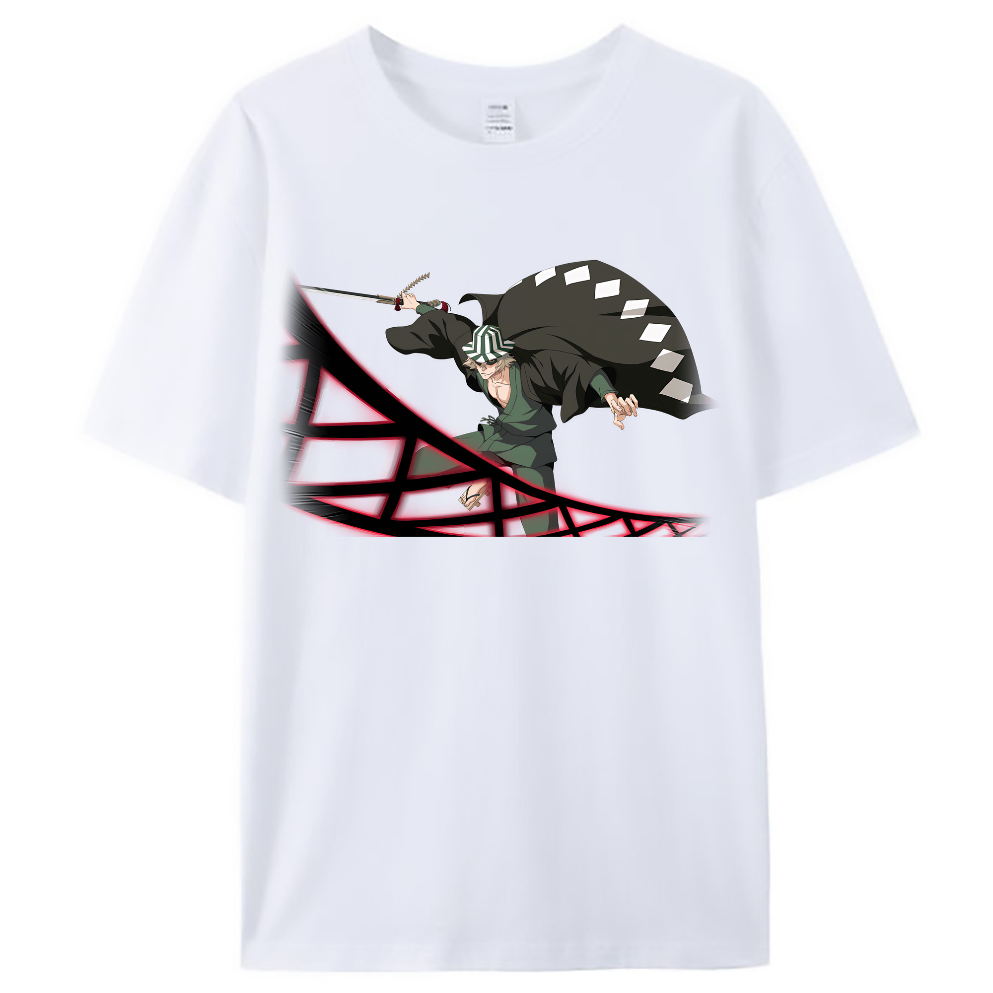 （画像用） "ブリーチ 浦原 喜助（うらはら きすけ） BLEACH Urahara Kisuke " レディースカジュアルプリントTシャツ（綿100％）