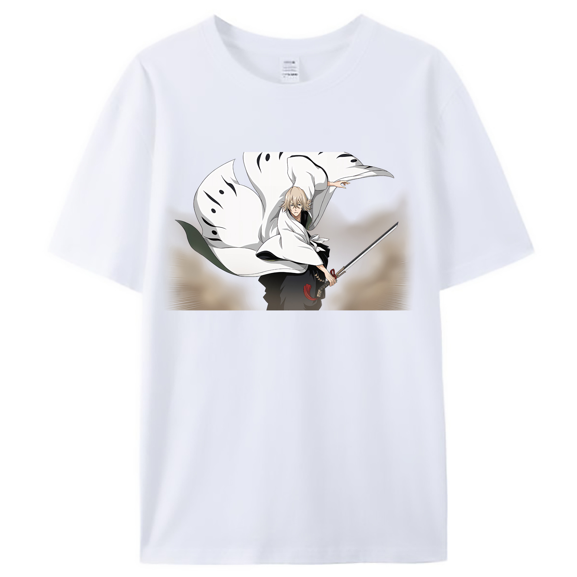 （画像用） "ブリーチ 浦原 喜助（うらはら きすけ） BLEACH Urahara Kisuke " レディースカジュアルプリントTシャツ（綿100％）