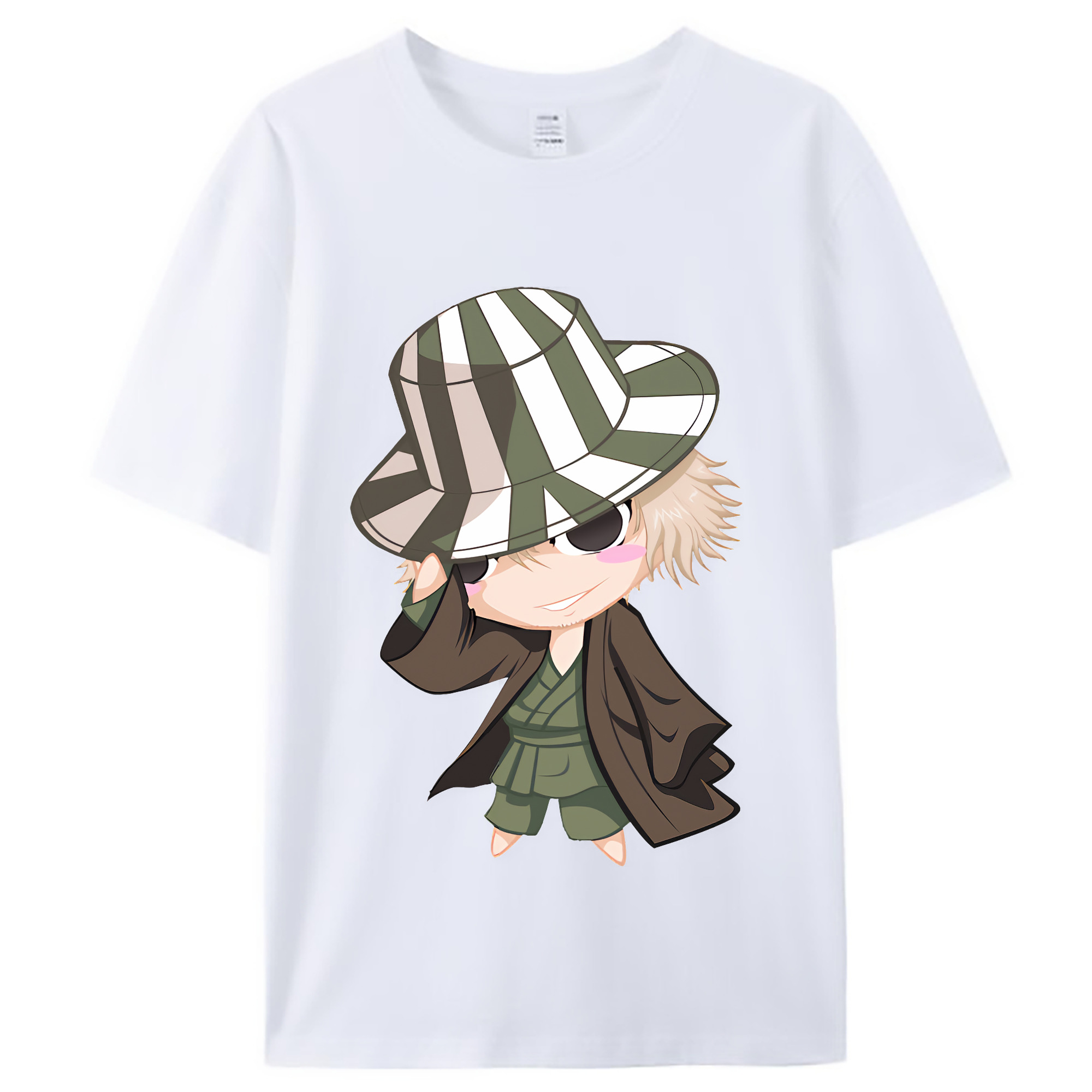 （画像用） "ブリーチ 浦原 喜助（うらはら きすけ） BLEACH Urahara Kisuke " レディースカジュアルプリントTシャツ（綿100％）