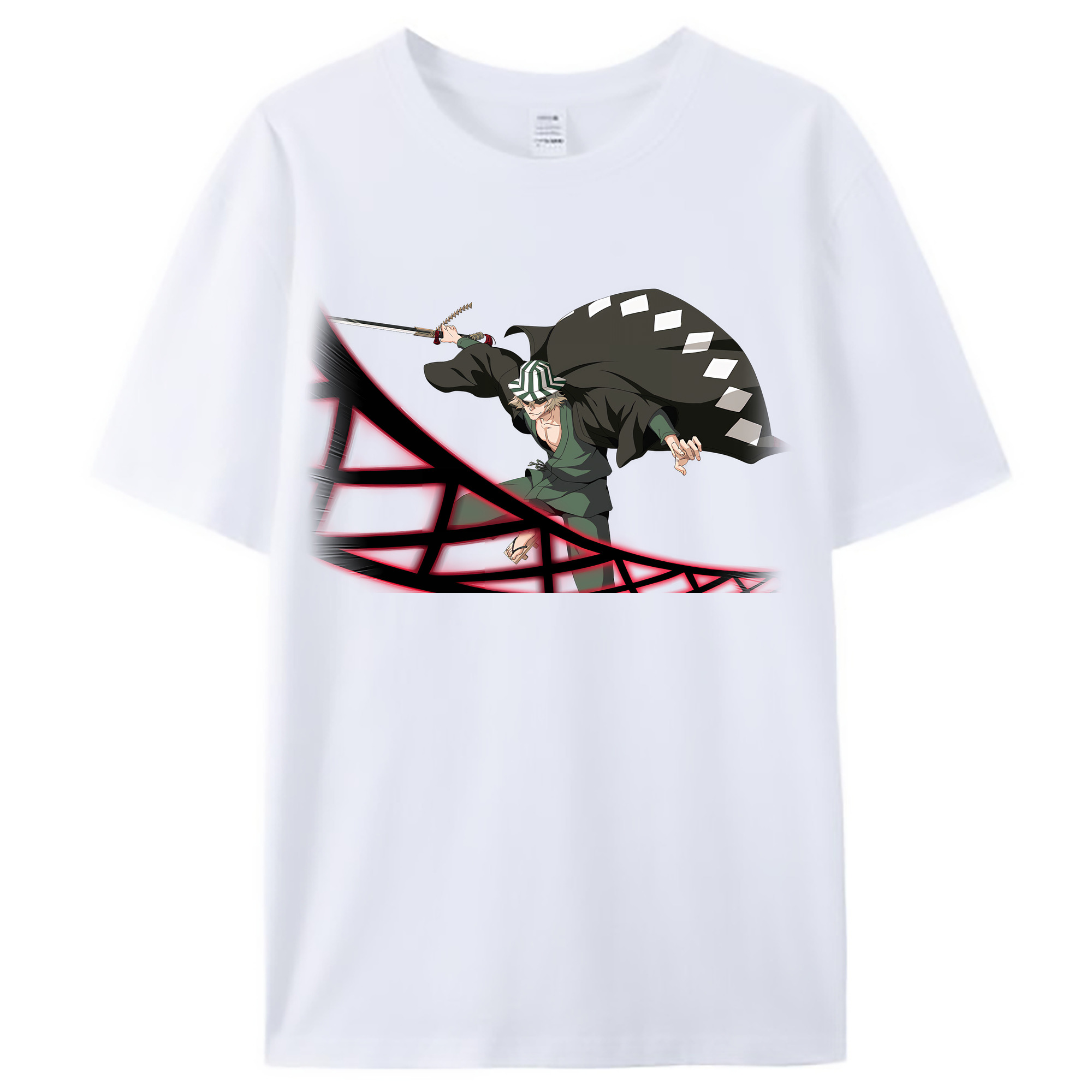 （画像用） "ブリーチ 浦原 喜助（うらはら きすけ） BLEACH Urahara Kisuke " レディースカジュアルプリントTシャツ（綿100％）