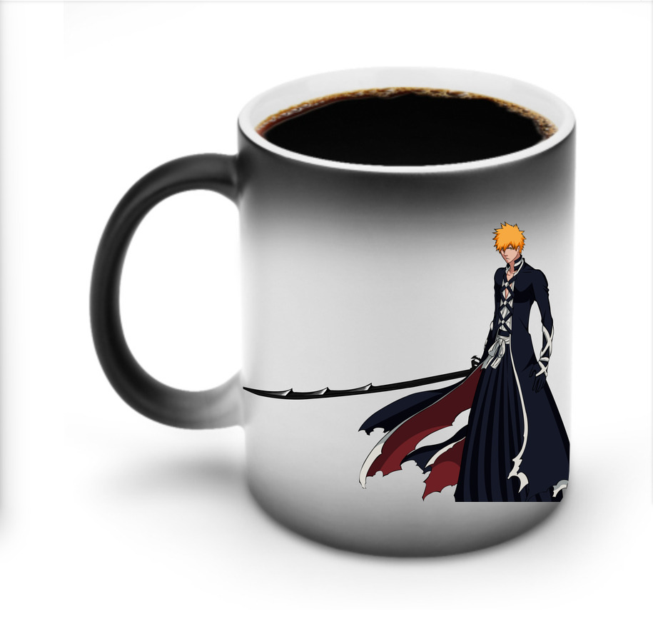 （画像用） ブリーチ 黒崎一護（くろさき いちご）BLEACH Kurosaki Ichigo 温度変色マグカップ