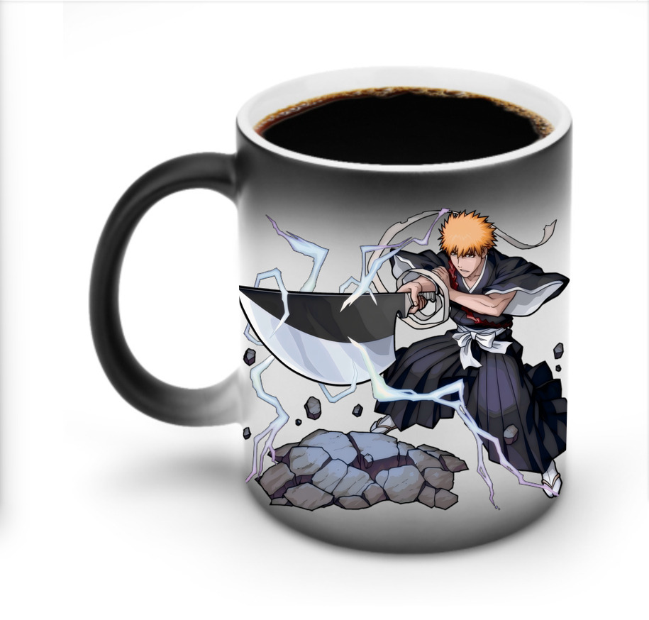 （画像用） ブリーチ 黒崎一護（くろさき いちご）BLEACH Kurosaki Ichigo 温度変色マグカップ