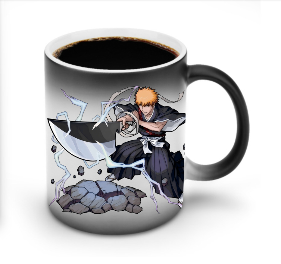 （画像用） ブリーチ 黒崎一護（くろさき いちご）BLEACH Kurosaki Ichigo 温度変色マグカップ