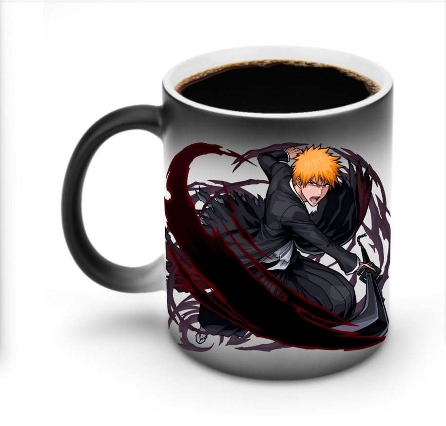 （画像用） ブリーチ 黒崎一護（くろさき いちご）BLEACH Kurosaki Ichigo 温度変色マグカップ