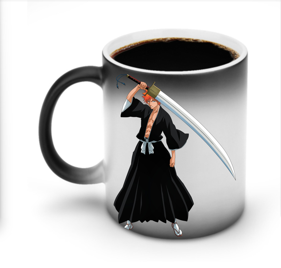 （画像用） ブリーチ 黒崎一護（くろさき いちご）BLEACH Kurosaki Ichigo 温度変色マグカップ