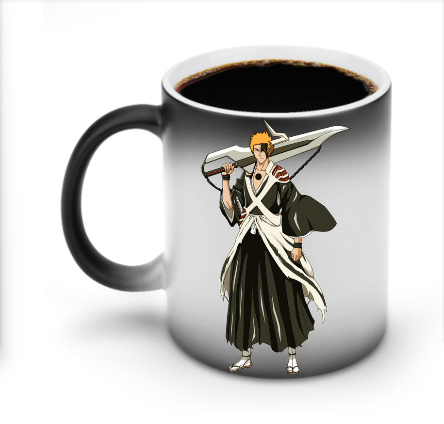 （画像用） ブリーチ 黒崎一護（くろさき いちご）BLEACH Kurosaki Ichigo 温度変色マグカップ
