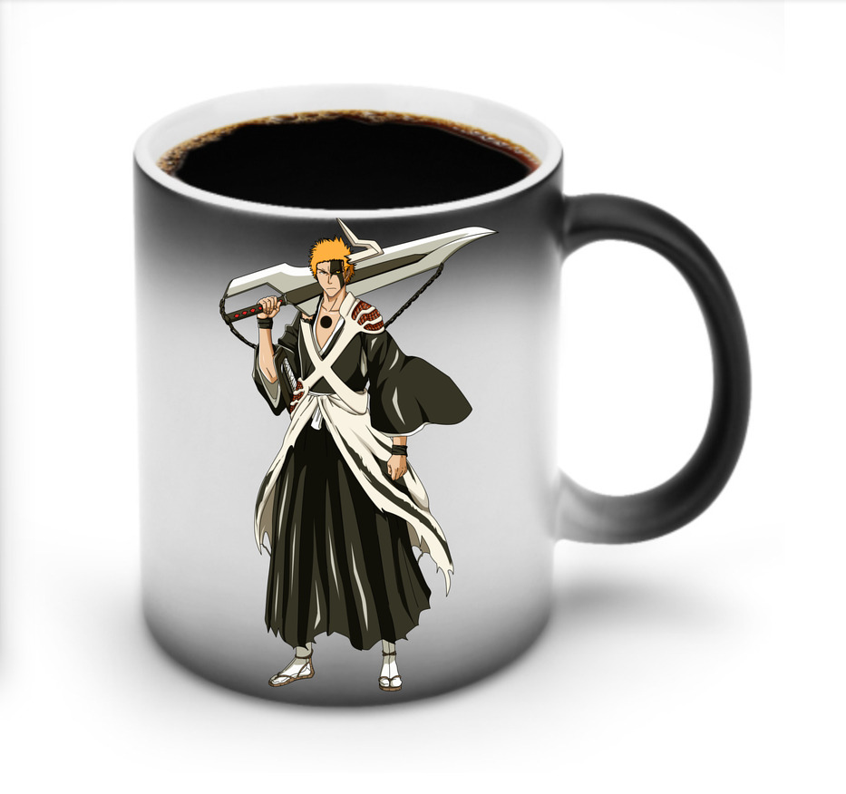（画像用） ブリーチ 黒崎一護（くろさき いちご）BLEACH Kurosaki Ichigo 温度変色マグカップ