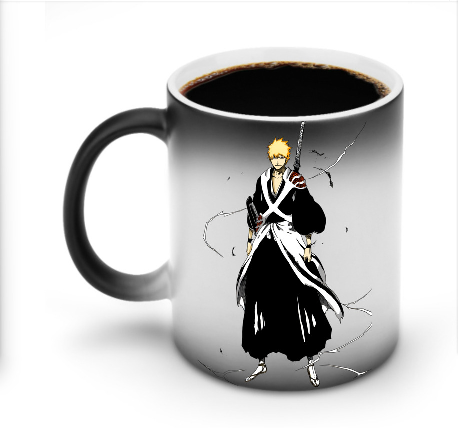 （画像用） ブリーチ 黒崎一護（くろさき いちご）BLEACH Kurosaki Ichigo 温度変色マグカップ