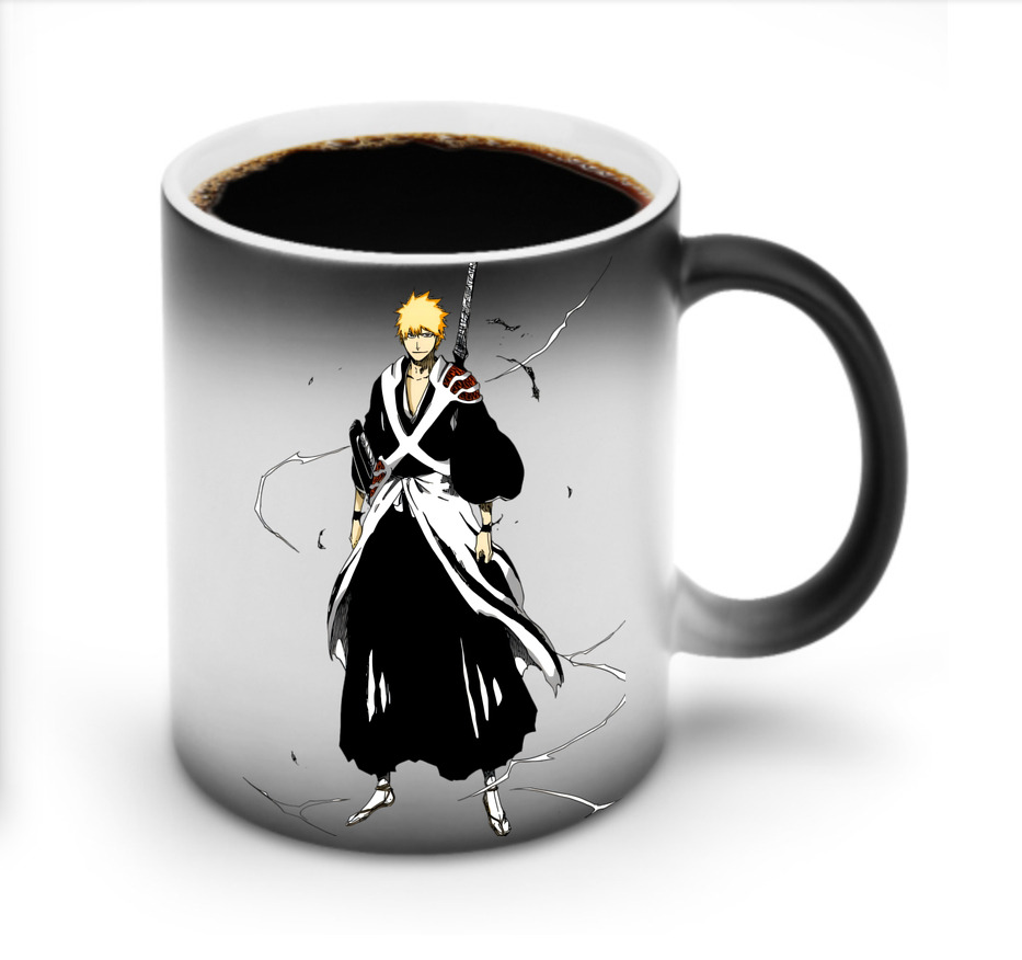（画像用） ブリーチ 黒崎一護（くろさき いちご）BLEACH Kurosaki Ichigo 温度変色マグカップ