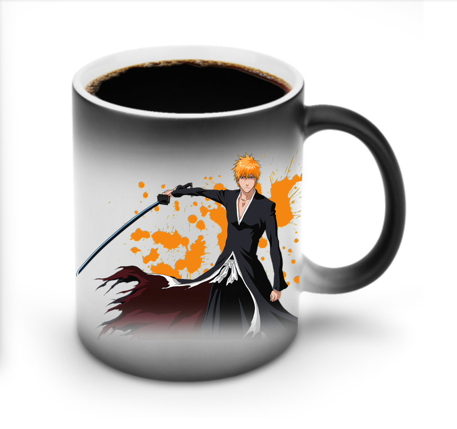 （画像用） ブリーチ 黒崎一護（くろさき いちご）BLEACH Kurosaki Ichigo 温度変色マグカップ