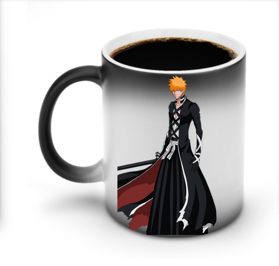 （画像用） ブリーチ 黒崎一護（くろさき いちご）BLEACH Kurosaki Ichigo 温度変色マグカップ