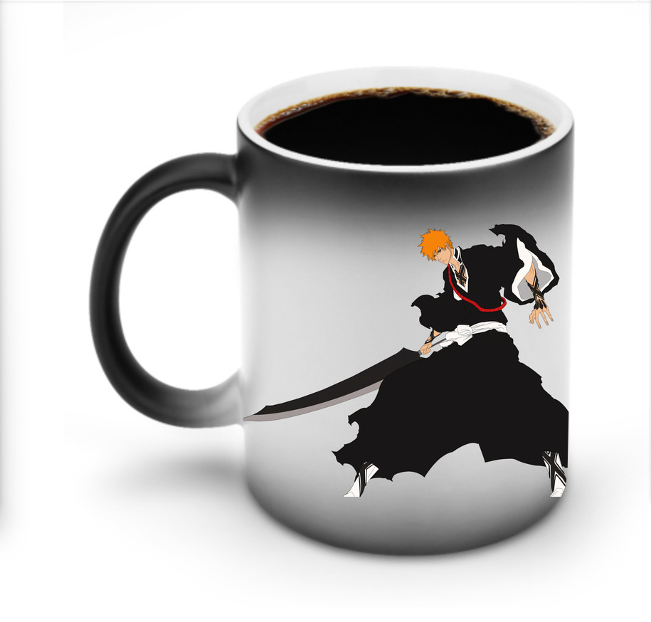 （画像用） ブリーチ 黒崎一護（くろさき いちご）BLEACH Kurosaki Ichigo 温度変色マグカップ