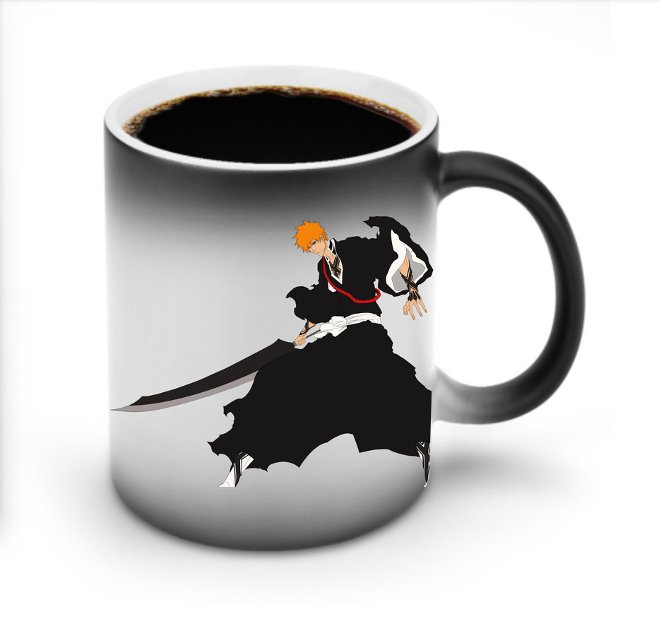 （画像用） ブリーチ 黒崎一護（くろさき いちご）BLEACH Kurosaki Ichigo 温度変色マグカップ