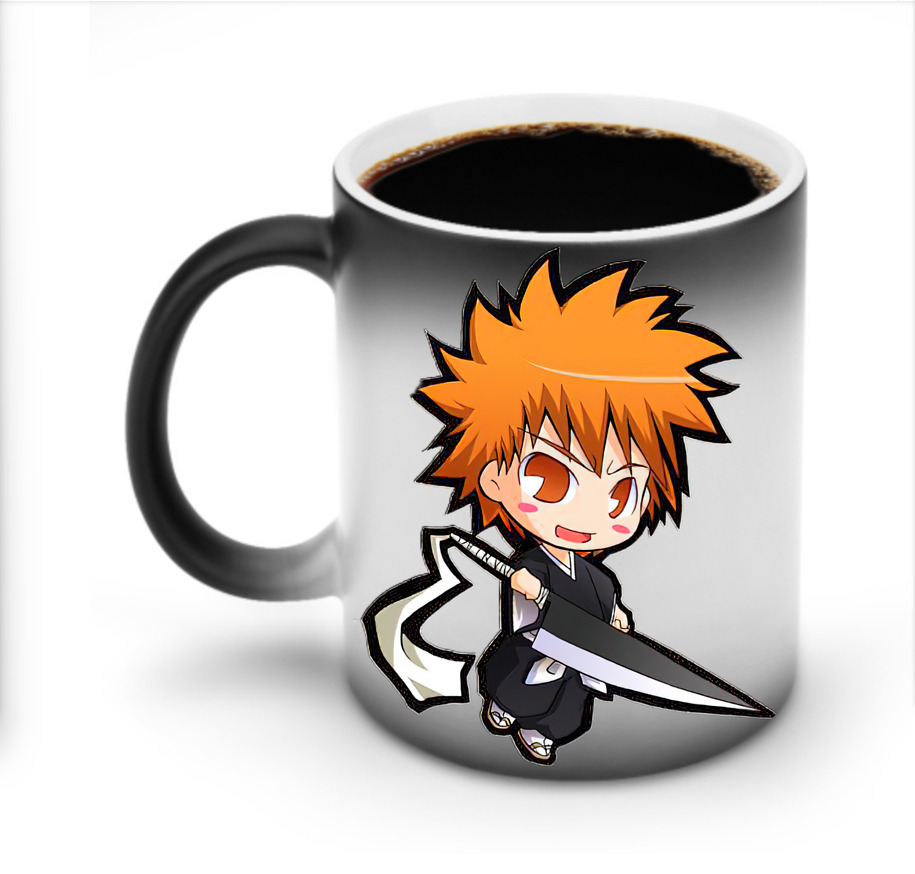 （画像用） ブリーチ 黒崎一護（くろさき いちご）BLEACH Kurosaki Ichigo 温度変色マグカップ