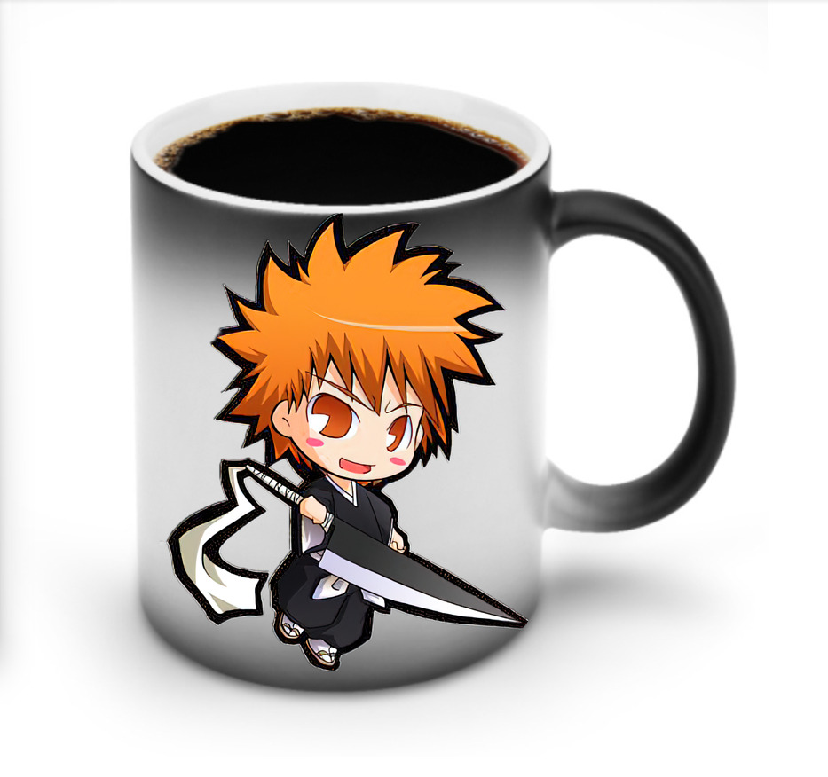 （画像用） ブリーチ 黒崎一護（くろさき いちご）BLEACH Kurosaki Ichigo 温度変色マグカップ