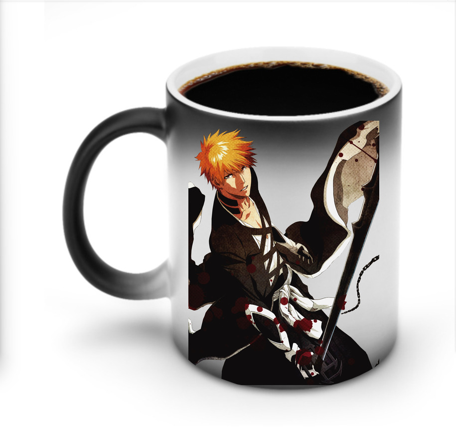 （画像用） ブリーチ 黒崎一護（くろさき いちご）BLEACH Kurosaki Ichigo 温度変色マグカップ