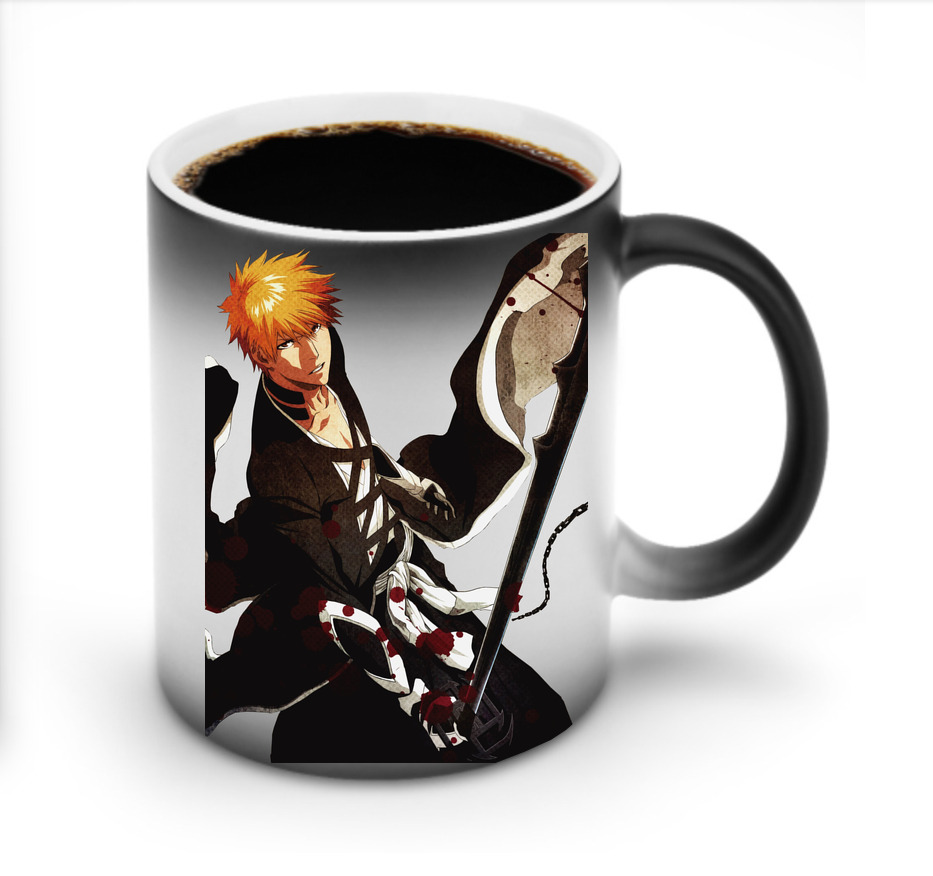（画像用） ブリーチ 黒崎一護（くろさき いちご）BLEACH Kurosaki Ichigo 温度変色マグカップ
