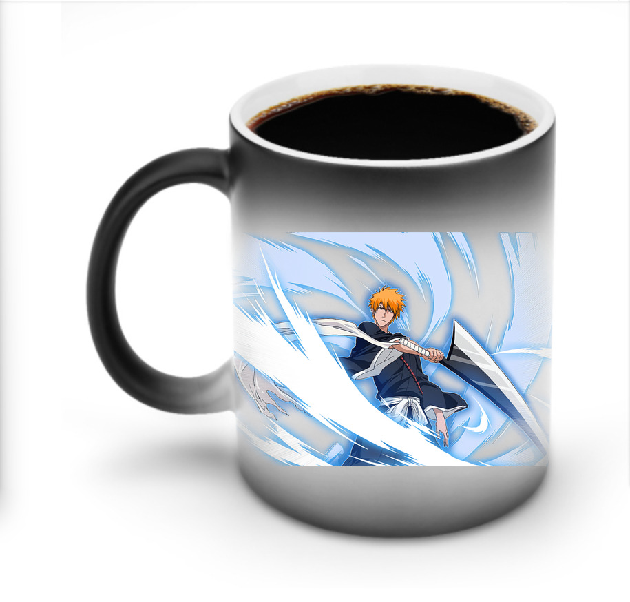 （画像用） ブリーチ 黒崎一護（くろさき いちご）BLEACH Kurosaki Ichigo 温度変色マグカップ