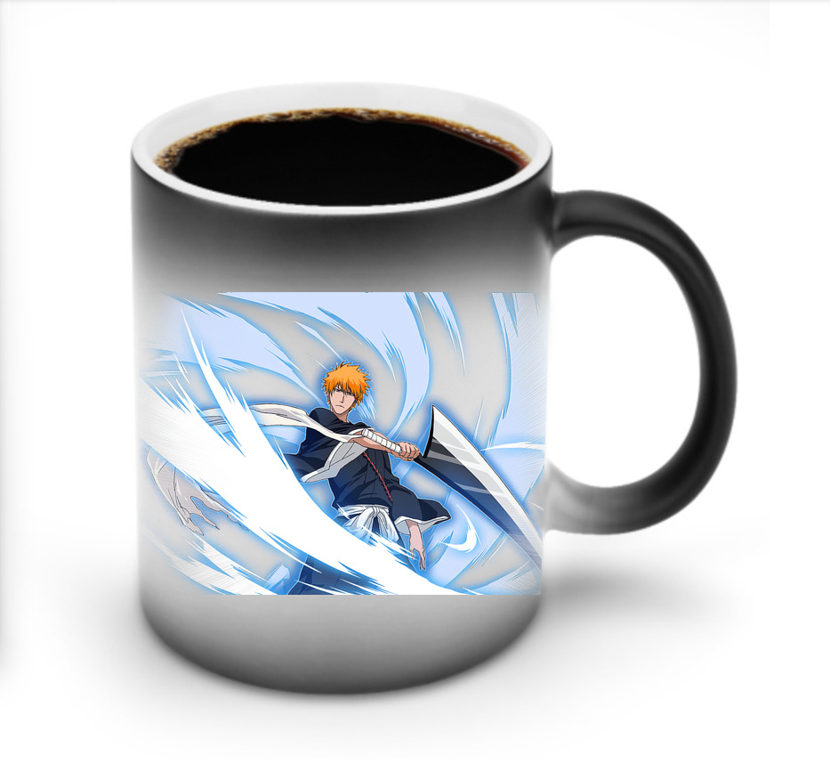 （画像用） ブリーチ 黒崎一護（くろさき いちご）BLEACH Kurosaki Ichigo 温度変色マグカップ