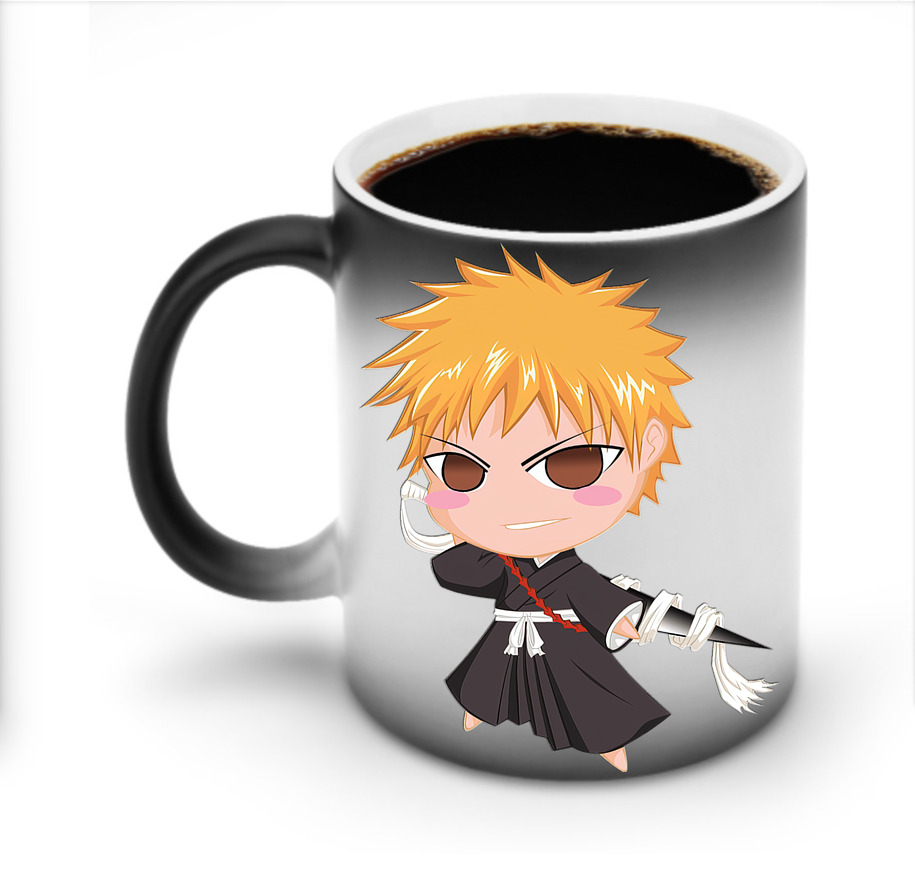 （画像用） ブリーチ 黒崎一護（くろさき いちご）BLEACH Kurosaki Ichigo 温度変色マグカップ