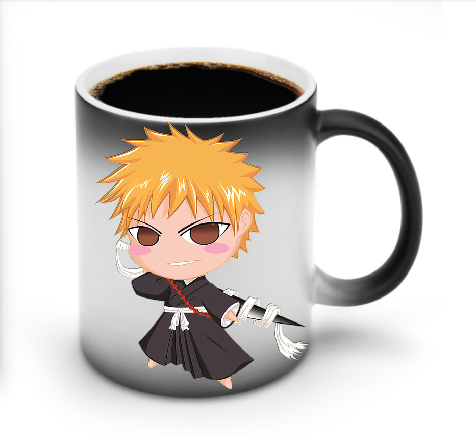 （画像用） ブリーチ 黒崎一護（くろさき いちご）BLEACH Kurosaki Ichigo 温度変色マグカップ