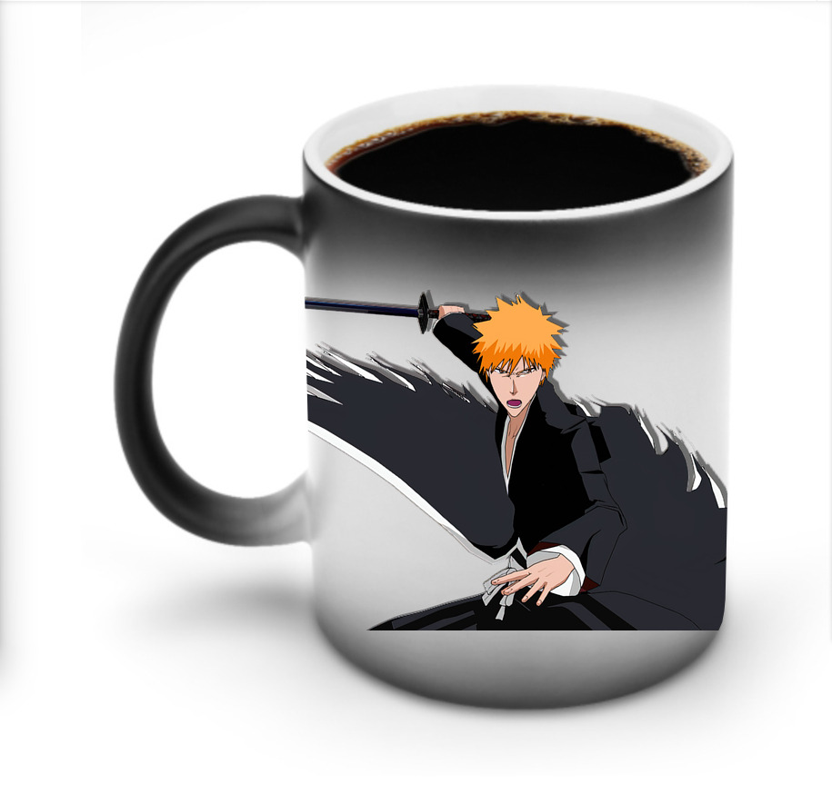 （画像用） ブリーチ 黒崎一護（くろさき いちご）BLEACH Kurosaki Ichigo 温度変色マグカップ