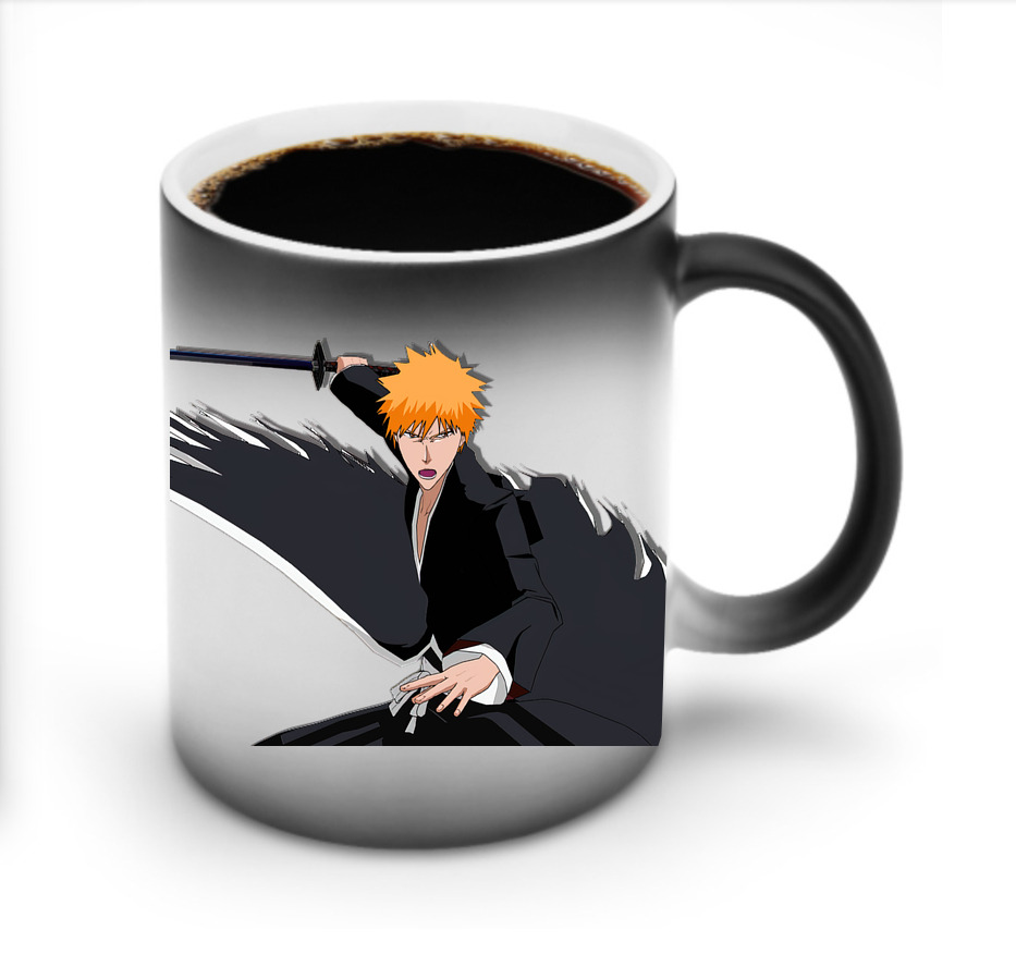 （画像用） ブリーチ 黒崎一護（くろさき いちご）BLEACH Kurosaki Ichigo 温度変色マグカップ