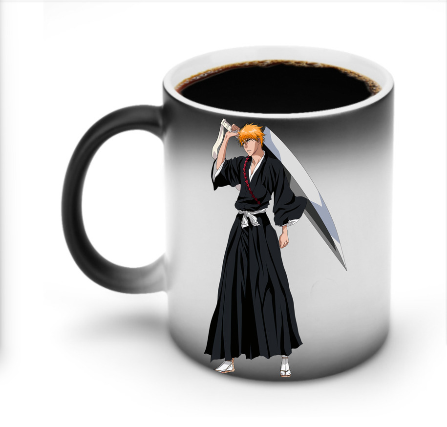 （画像用） ブリーチ 黒崎一護（くろさき いちご）BLEACH Kurosaki Ichigo 温度変色マグカップ