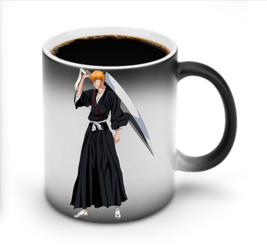 （画像用） ブリーチ 黒崎一護（くろさき いちご）BLEACH Kurosaki Ichigo 温度変色マグカップ