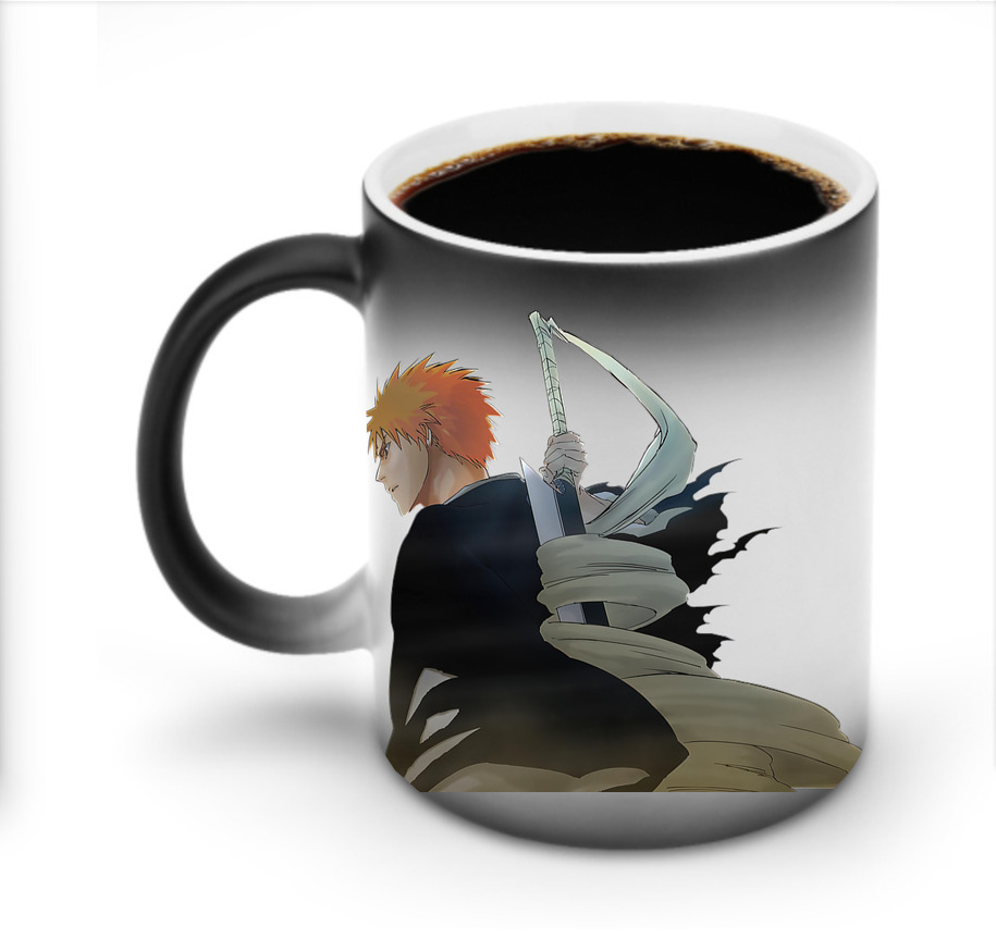 （画像用） ブリーチ 黒崎一護（くろさき いちご）BLEACH Kurosaki Ichigo 温度変色マグカップ