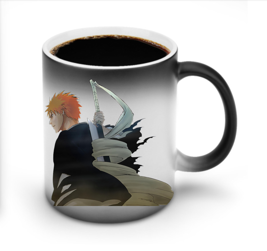 （画像用） ブリーチ 黒崎一護（くろさき いちご）BLEACH Kurosaki Ichigo 温度変色マグカップ