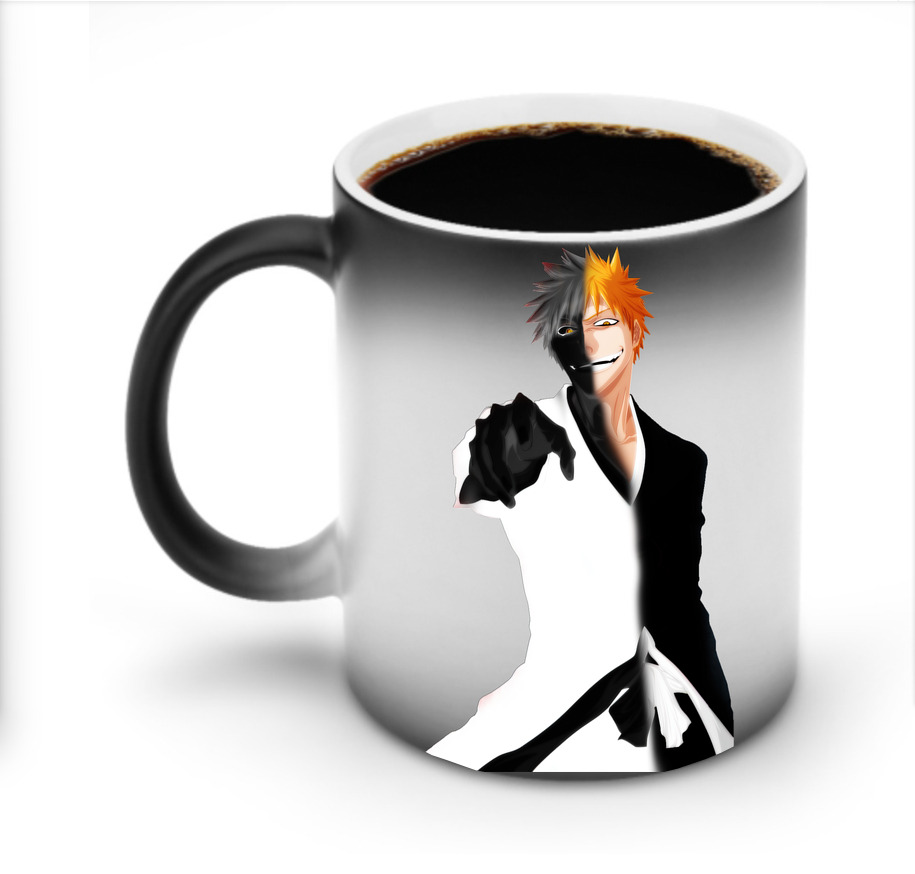 （画像用） ブリーチ 黒崎一護（くろさき いちご）BLEACH Kurosaki Ichigo 温度変色マグカップ