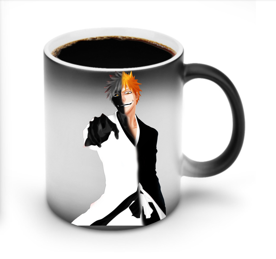 （画像用） ブリーチ 黒崎一護（くろさき いちご）BLEACH Kurosaki Ichigo 温度変色マグカップ