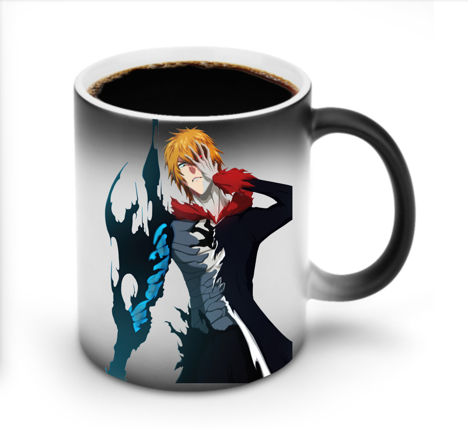 （画像用） ブリーチ 黒崎一護（くろさき いちご）BLEACH Kurosaki Ichigo 温度変色マグカップ