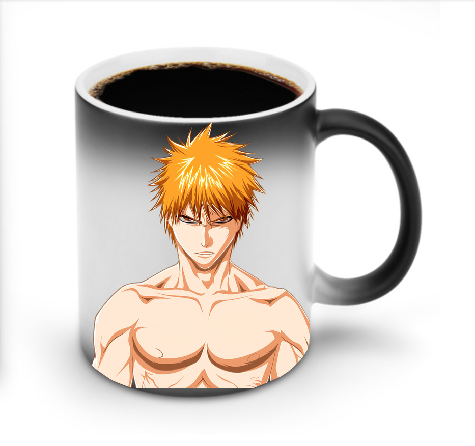 （画像用） ブリーチ 黒崎一護（くろさき いちご）BLEACH Kurosaki Ichigo 温度変色マグカップ
