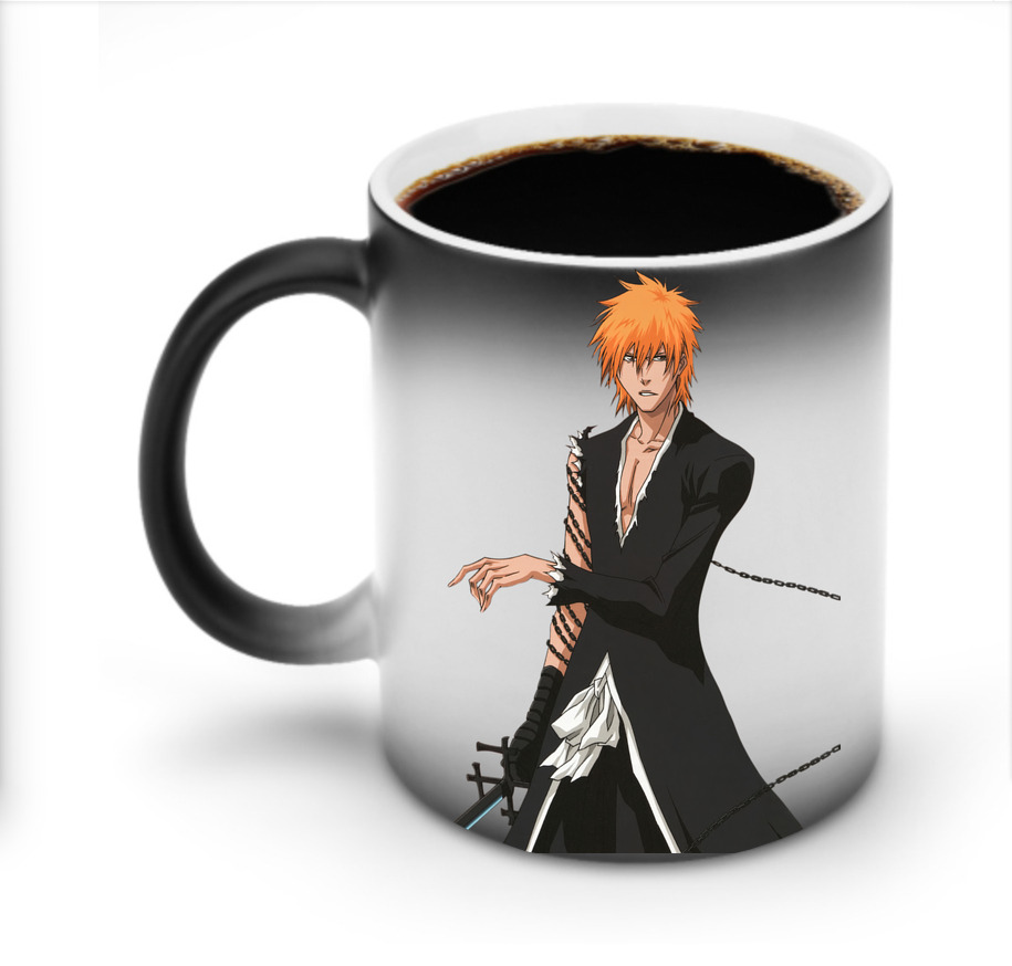 （画像用） ブリーチ 黒崎一護（くろさき いちご）BLEACH Kurosaki Ichigo 温度変色マグカップ