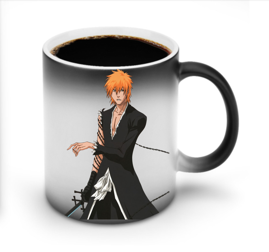 （画像用） ブリーチ 黒崎一護（くろさき いちご）BLEACH Kurosaki Ichigo 温度変色マグカップ