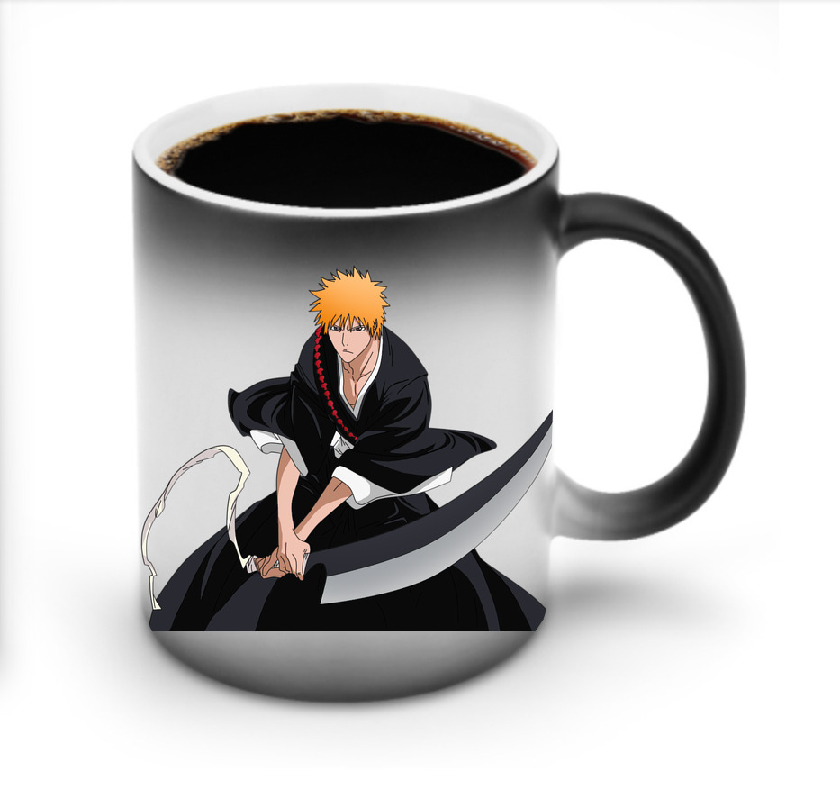 （画像用） ブリーチ 黒崎一護（くろさき いちご）BLEACH Kurosaki Ichigo 温度変色マグカップ