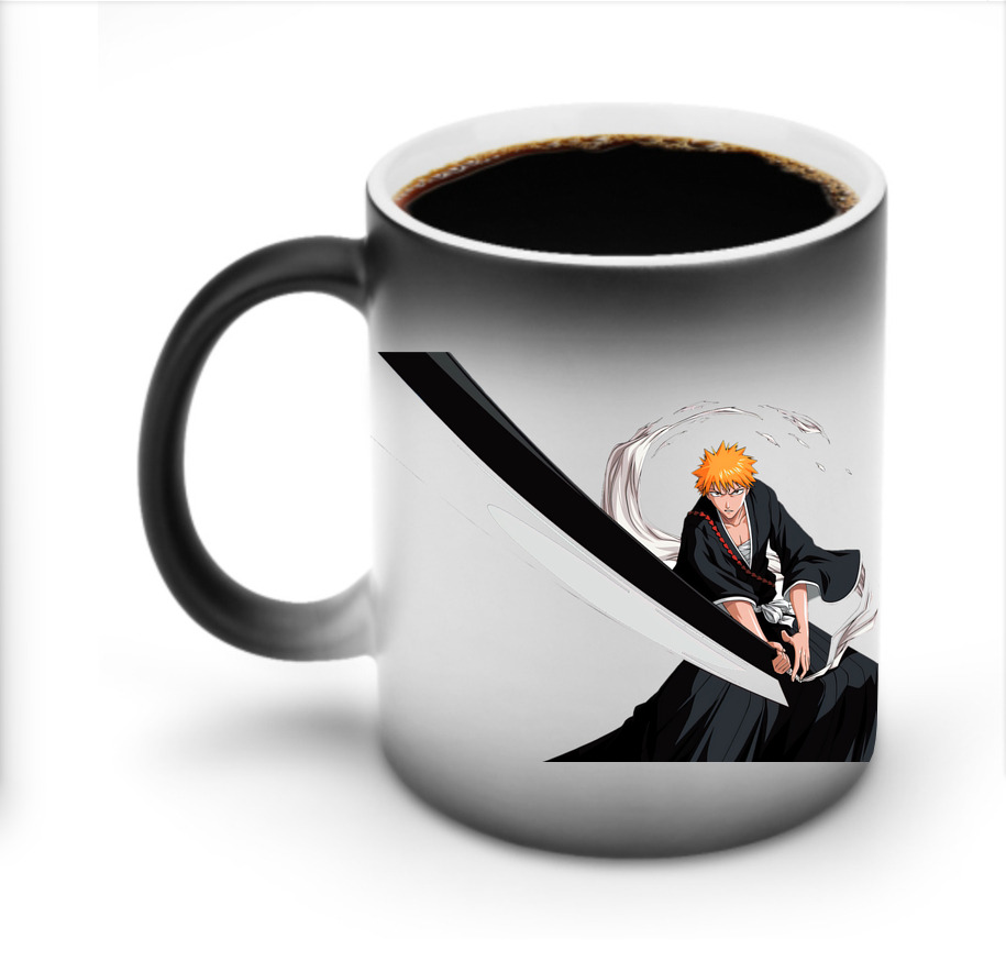 （画像用） ブリーチ 黒崎一護（くろさき いちご）BLEACH Kurosaki Ichigo 温度変色マグカップ