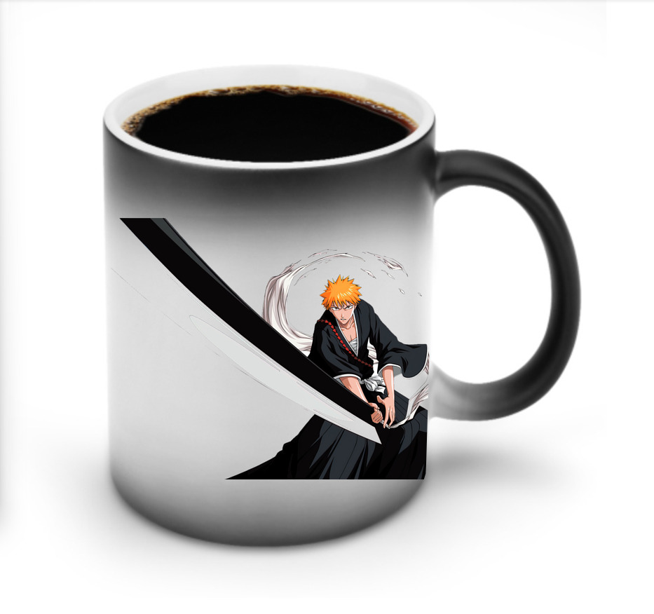 （画像用） ブリーチ 黒崎一護（くろさき いちご）BLEACH Kurosaki Ichigo 温度変色マグカップ