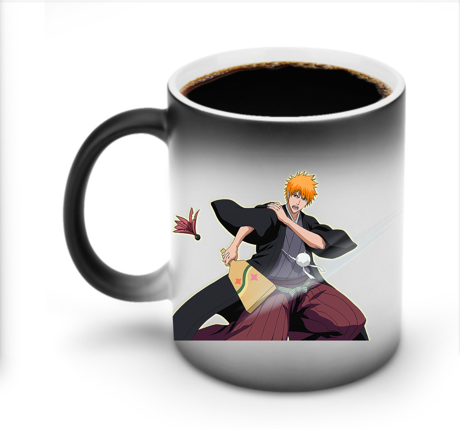 （画像用） ブリーチ 黒崎一護（くろさき いちご）BLEACH Kurosaki Ichigo 温度変色マグカップ